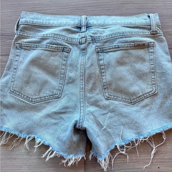 Joe's Jeans Light Blue Frayed Denim Shorts - Picture 3 of 7